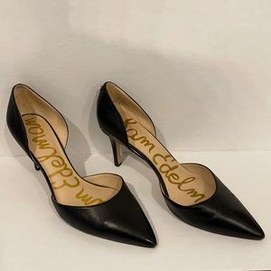 Sam Edelman- Jaina D’orsey Heels - Black Leather - Sz 11